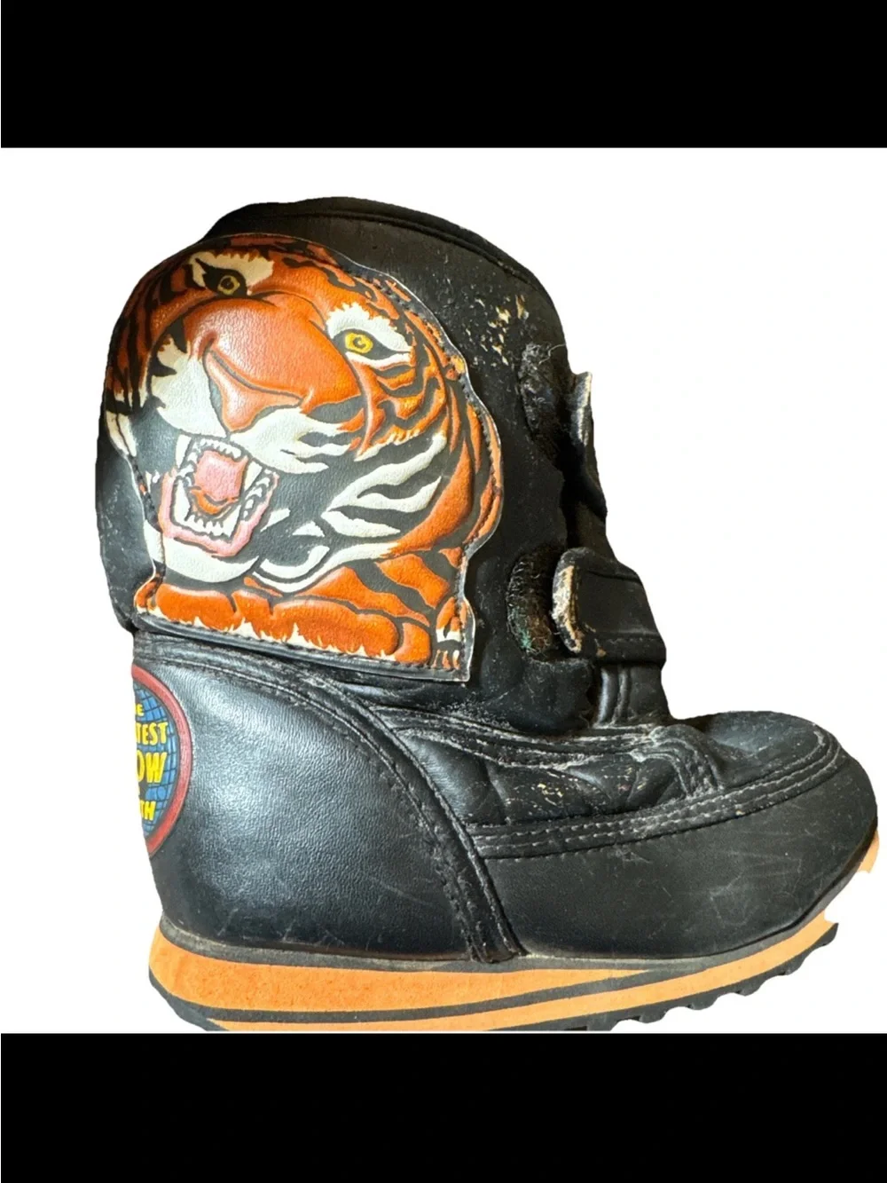 Vintage Ringling Bros tiger Y2K Circus boots youth